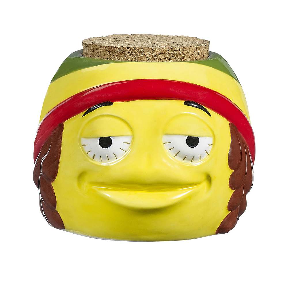 RASTA EMOJI STASH JAR