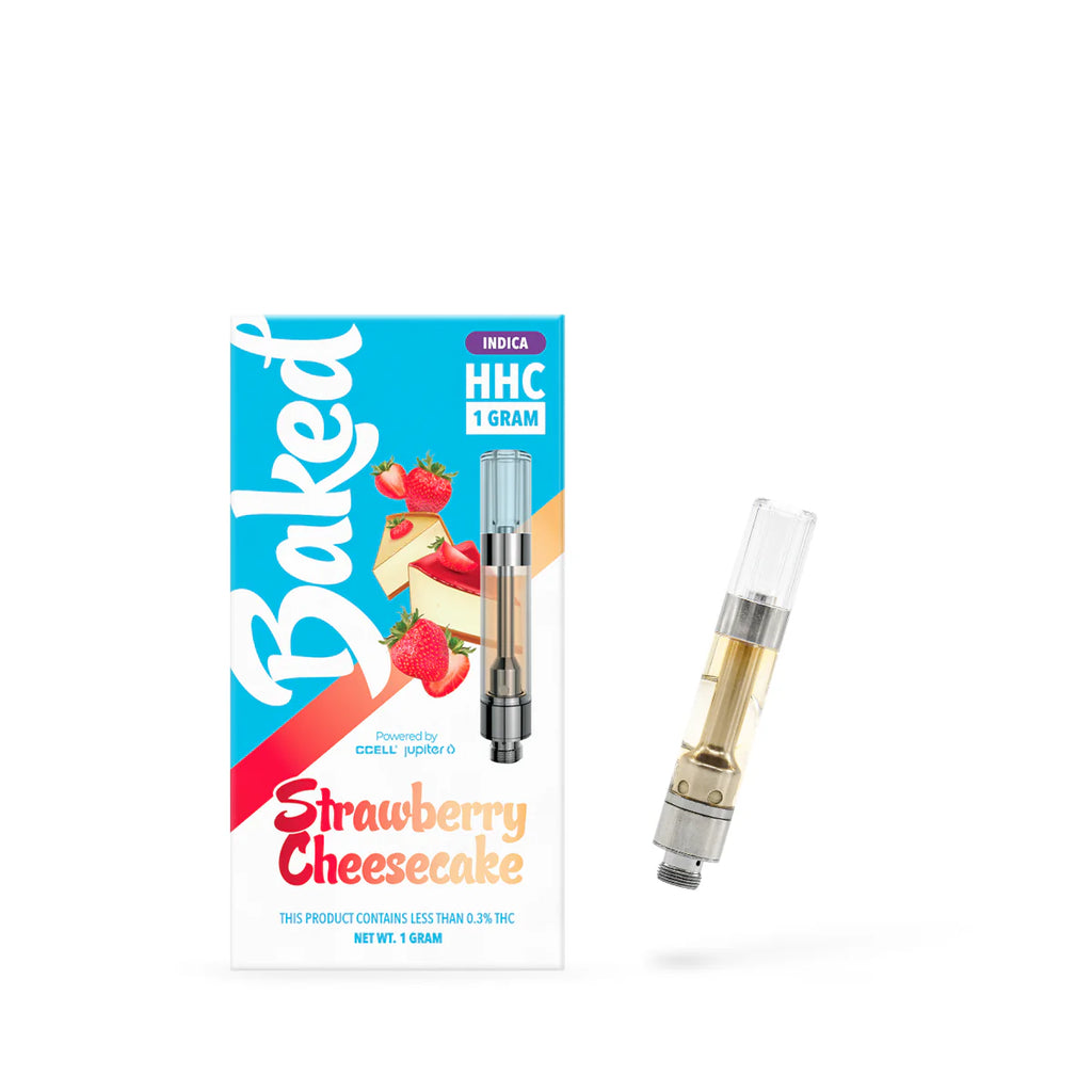 Baked 1 Gram HHC Cartridge STRAWBERRY CHEESECAKE