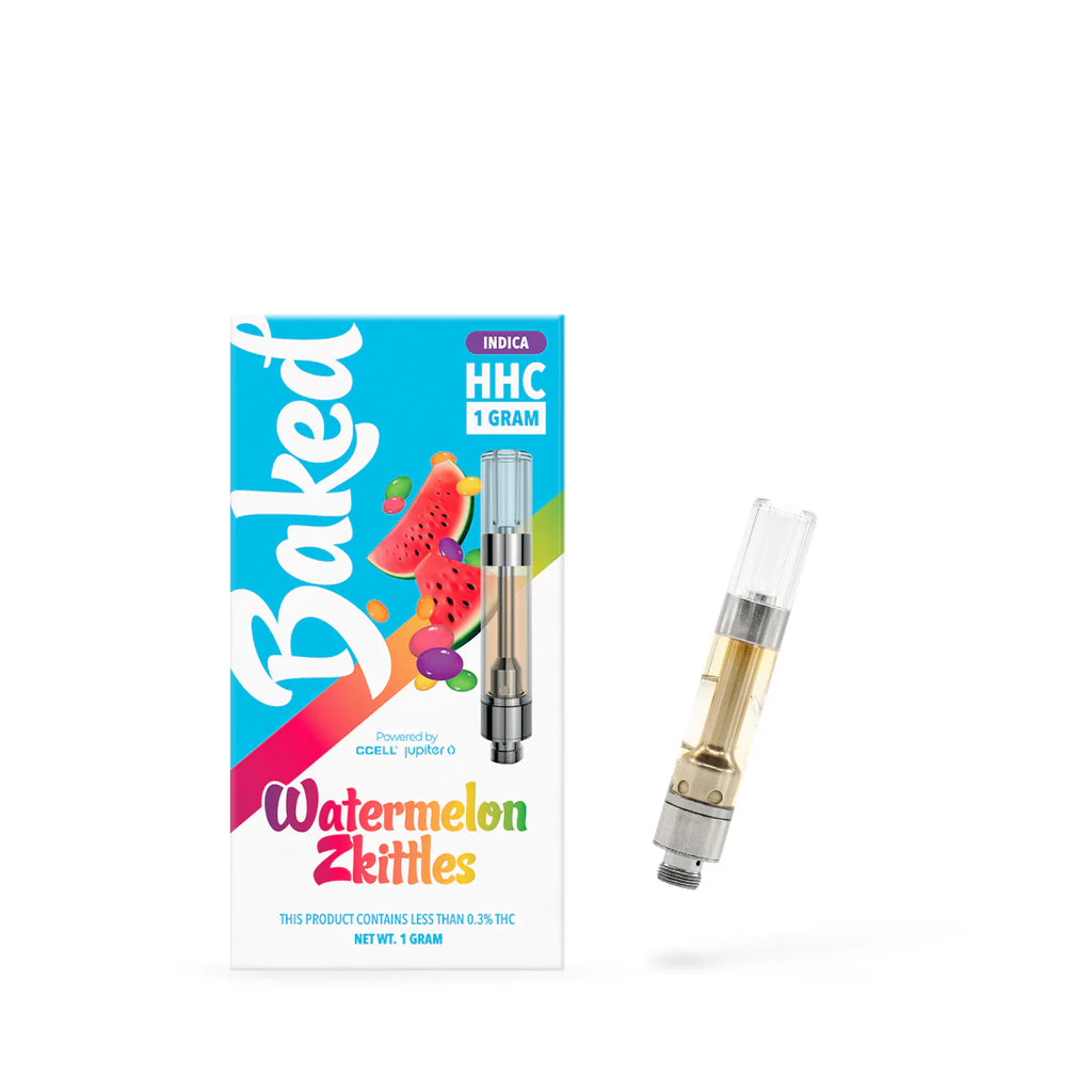 Baked 1 Gram HHC Cartridge WATERMELON ZKITTLES