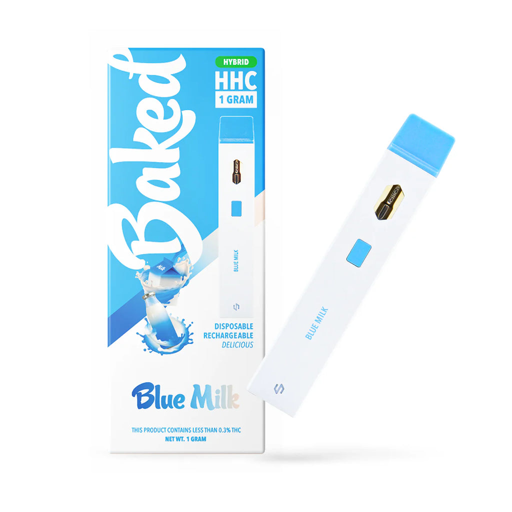 Baked 1 Gram HHC Disposable Vape BLUE MILK