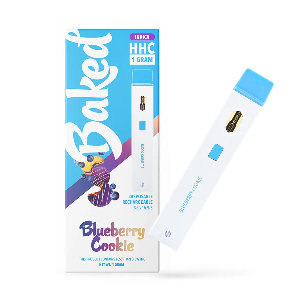 Baked 1 Gram HHC Disposable Vape BLUEBERRY COOKIE