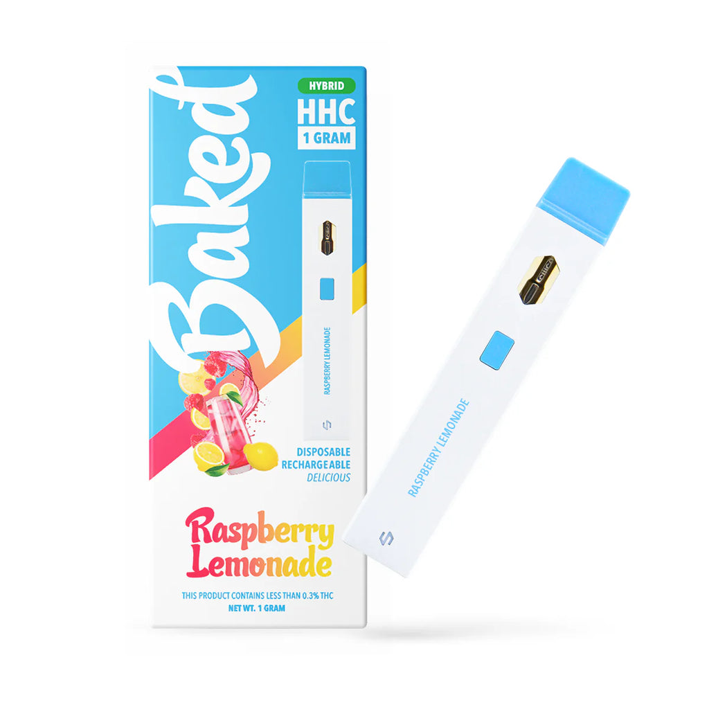 Baked 1 Gram HHC Disposable Vape RASPBERRY LEMONADE