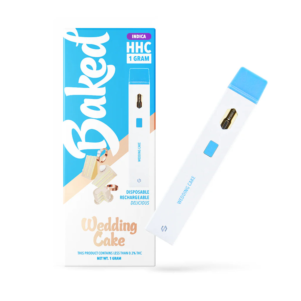 Baked 1 Gram HHC Disposable Vape WEDDING CAKE