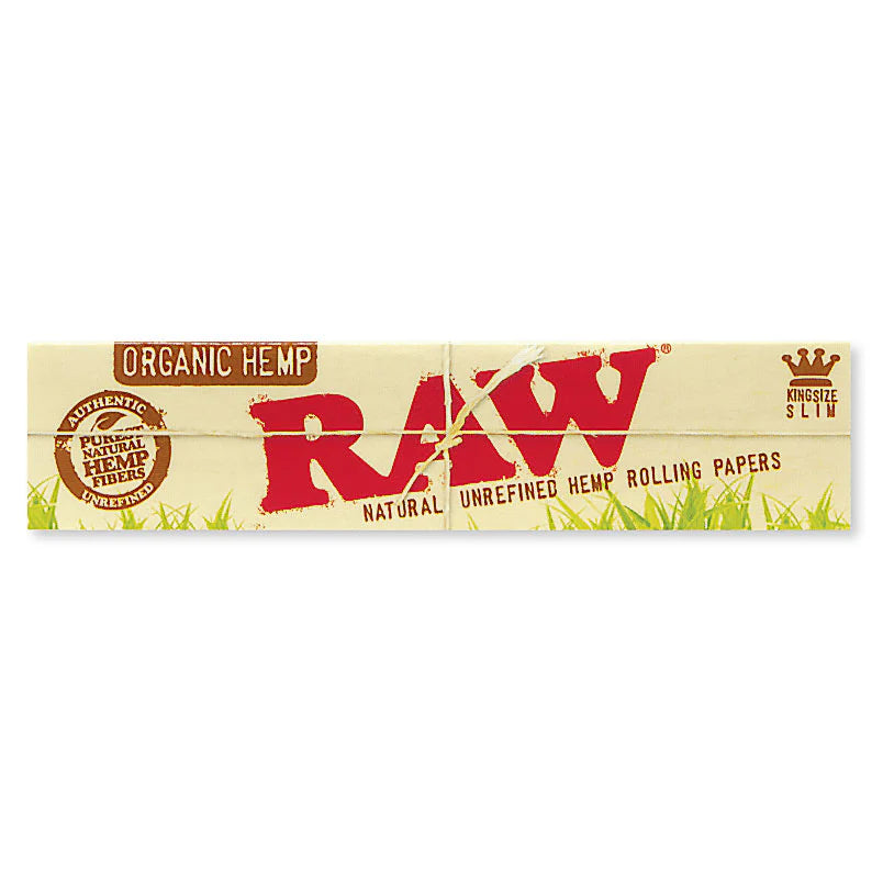 RAW Organic Hemp King Size Slim Rolling papers