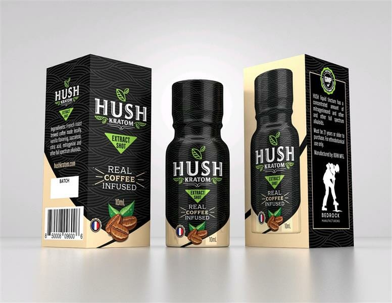 Hush Kratom Extract Shot – Coffee