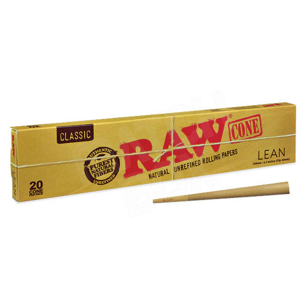 RAW Classic Lean Pre Rolled Cones (20 Pack)